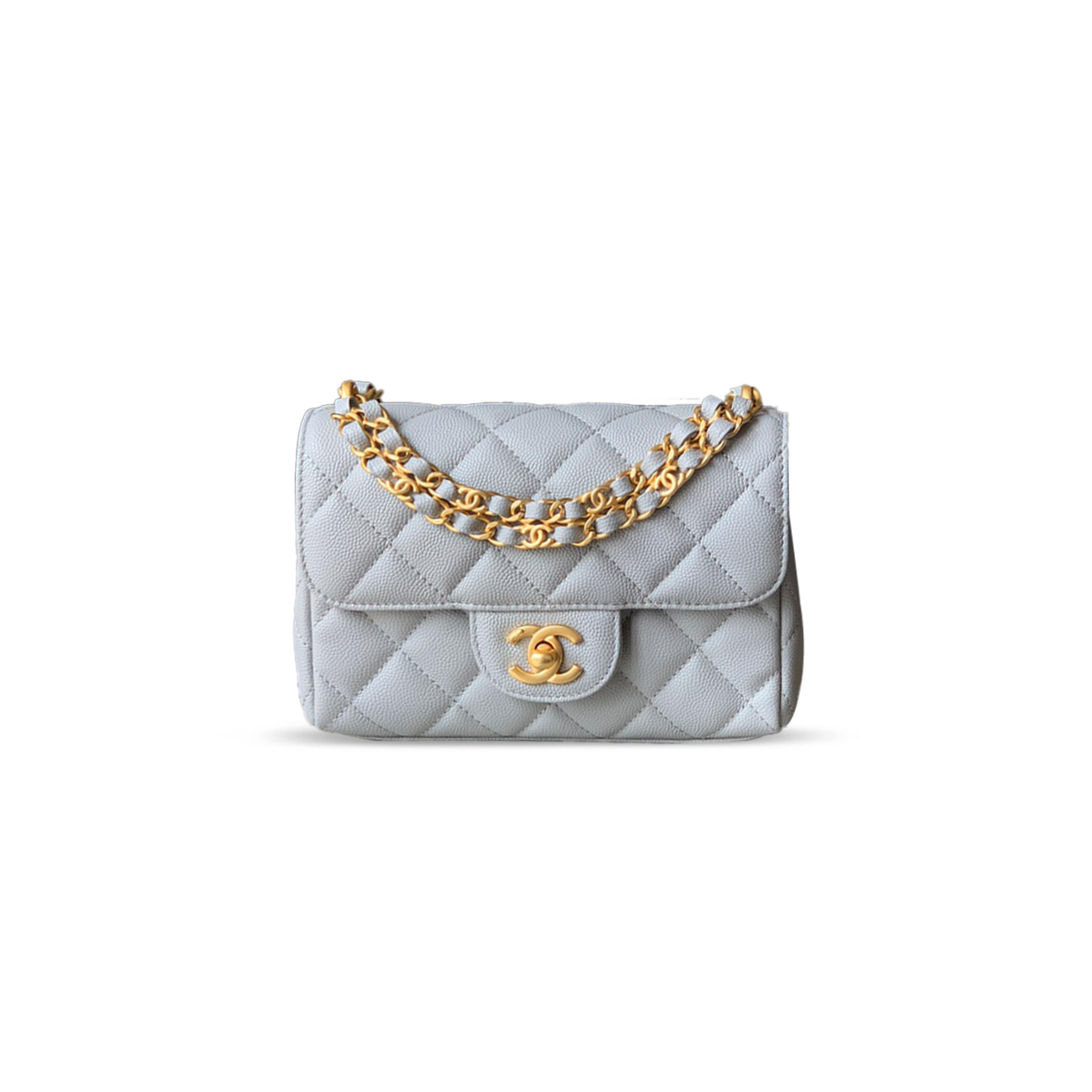 CHANE CAVIAR WALLET ON CHAIN 321496 (18*13*5.5cm)
